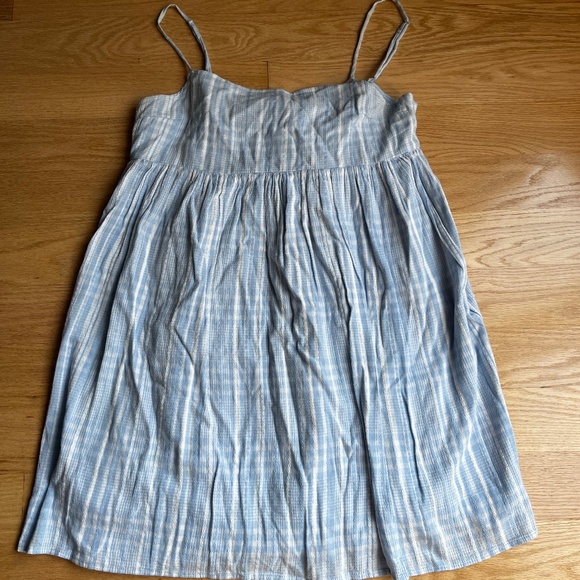 American Eagle Plaid Tie Back Mini Dress - Picture 4 of 6